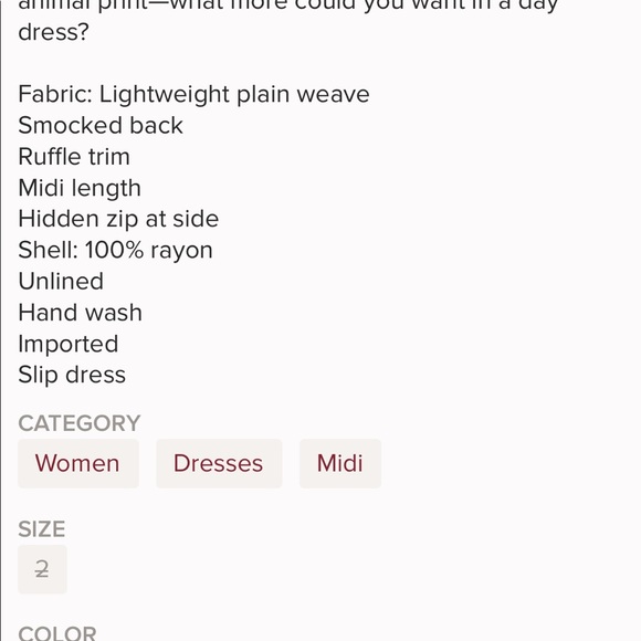 Faithful The Brand Animal Print Noeme 2 New - Picture 5 of 6